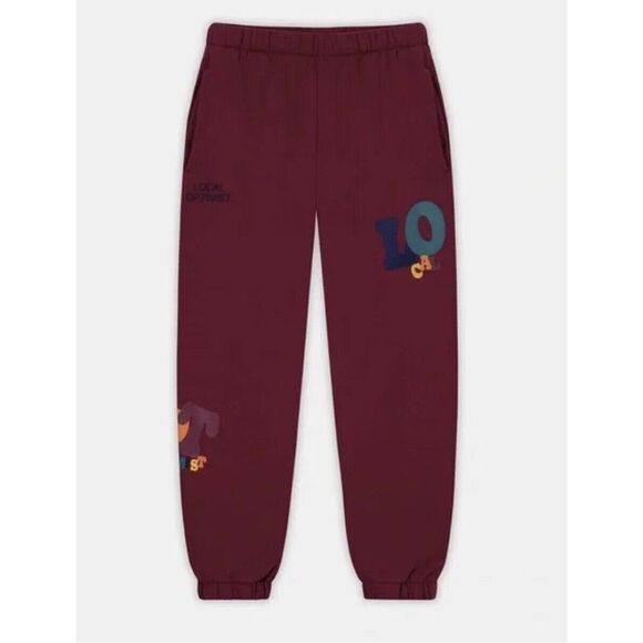 Madhappy‎ The Local Optimist Group Women's M Heritage Sweatpants Fleece NEW - Picture 1 of 15